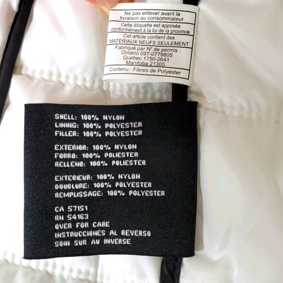 GUESS White Puffer Jacket M NWOT - Picture 14 of 16